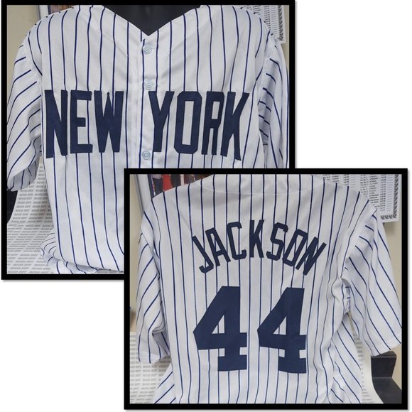 NEW YORK JACKSON BUTTON DOWN JERSEY REPLICA - Picture 1 of 6